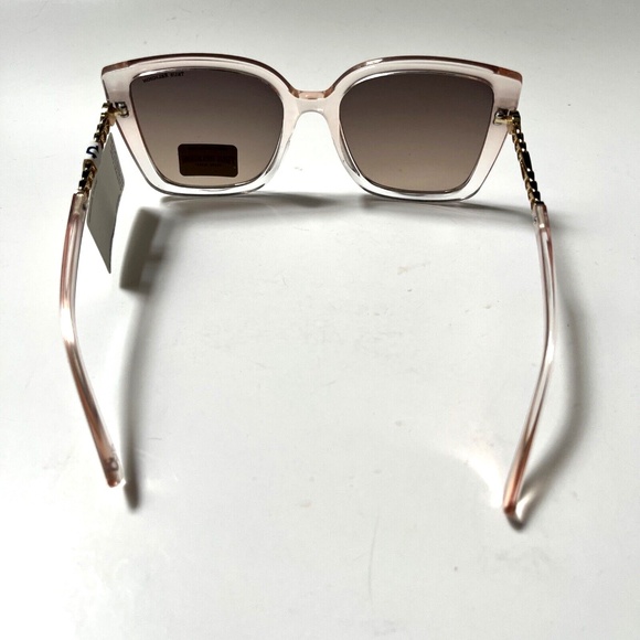 New Original TRUE RELIGION Square Oversized Sunglasses Translucid Pink Metal main image 3